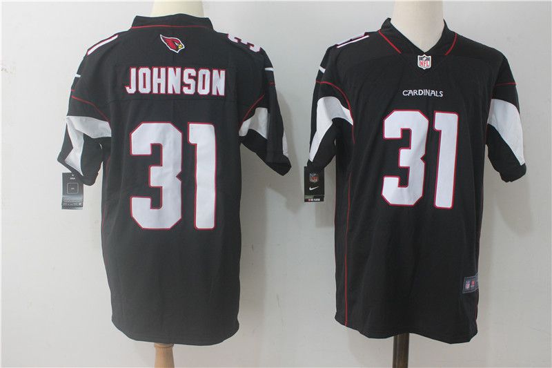 Men Arizona Cardinals #31 Johnson Black Nike Vapor Untouchable Limited NFL Jerseys